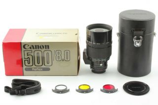 【RARE in BOX】 Canon FD Reflex 500mm f8 MF Lens,  CASE From Japan 23 8