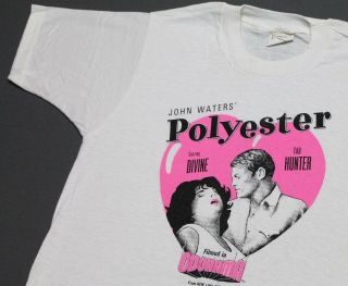 Xs Nos Vtg 80s 1981 Polyester John Waters Divine Movie T Shirt Screen Stars