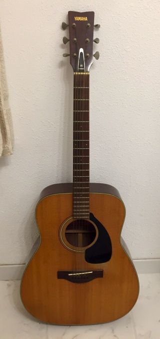 Vintage Yamaha Fg - 180 Acoustic Guitar Red Label Nippon Gakki Musical Instrument