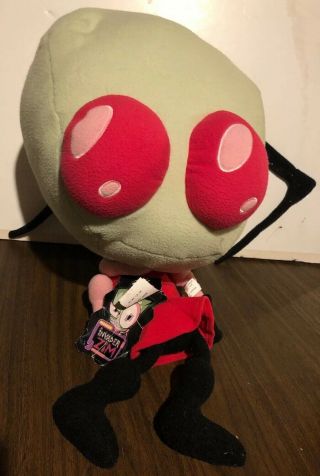 Invader Zim 24” Plush Doll W/ Tag Cuddle Pillow 2002 Hot Topic Exclusive Rare