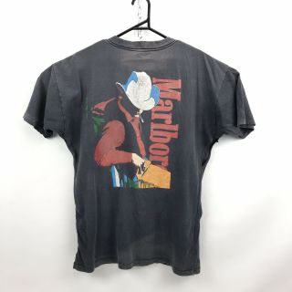 Vintage Marlboro T Shirt Single Stitch Mens Xl Cotton Made Usa Old