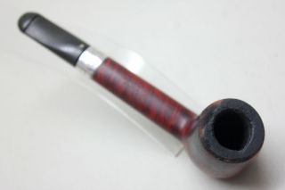 Vintage PETERSON ' S SMOKING PIPE with Sterling Silver Ring/ Small Stem 3