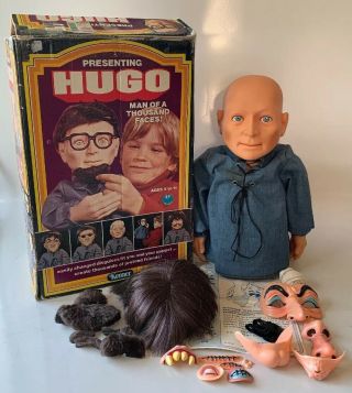 Vintage 1975 Kenner Hugo Man Of A Thousand Faces W/original Box And Accessories