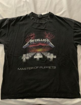 Vtg 1994 Metallica Master Of Puppets Promo Tee - Xl