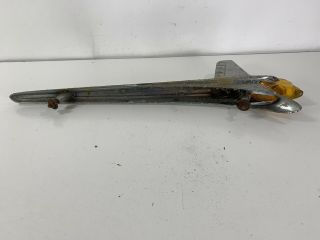 1953 Pontiac Hood Ornament Chieftain Indian Amber Lucite Head 4152169 Vintage 1A 10