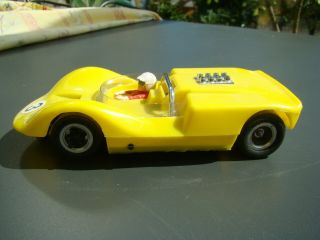 Very rare Swiss made Kitty 1:24 La Cucaracha MK II Spider slot car yellow 3