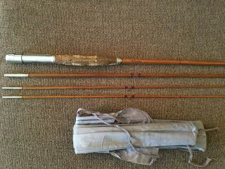 Vintage Bamboo " Foothills " Fly Fishing Rod 3pc.  9 