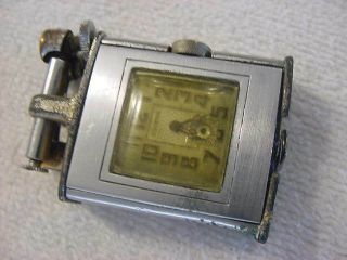 Vintage Large Antique Pre 1920 Art Deco Ultis Lighter Watch