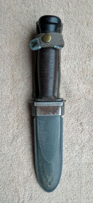 Vintage Wwii Military U.  S.  Navy U.  S.  N.  Mark 1 Knife