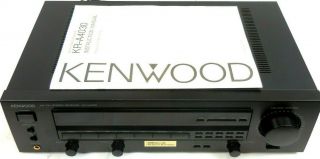Vintage Stereo Receiver W/ Phono Input Kenwood Kr - A4030 - Serviced - 50 Watts/ch
