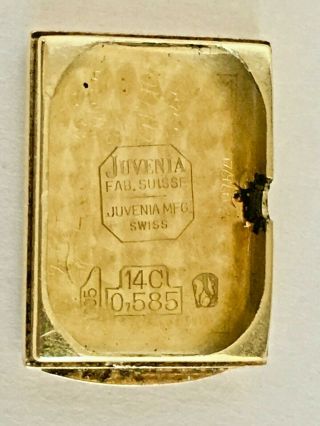 Vintage Swiss Made Juvenia 14K Solid Gold Ladies Watch 5