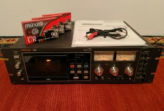 Vtg Tascam 122 Professional 3 Head Rack Mount Cassette Tape Deck Recorder Japan