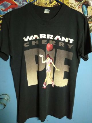 1990 Vintage Warrant Cherry Pie Tour Shirt U.  S