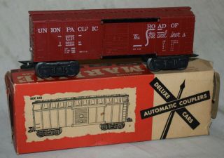 Vintage Marx Boxcar Union Pacific Up 186028 - O Gauge