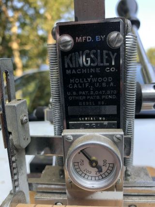 Kingsley Hot Foil Stamping Machine Vintage 5