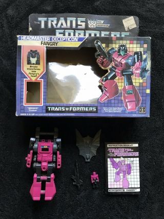 Transformers Headmaster Vintage G1 Generation 1 1988 Fangry Brisko Complete