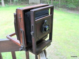 Vintage Seneca Competitor View Camera 6.  5 x 8.  5 w/ film holders - large format 3