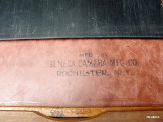 Vintage Seneca Competitor View Camera 6.  5 x 8.  5 w/ film holders - large format 9