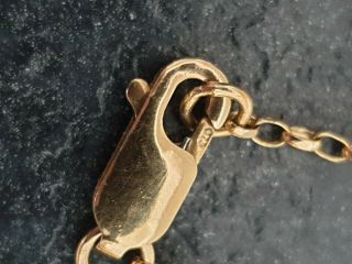 Vintage 9CT GOLD Locket. ,  broken chains SCRAP OR WEAR 7.  1GRAMS. 4