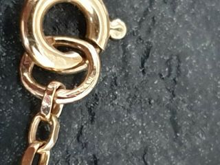 Vintage 9CT GOLD Locket. ,  broken chains SCRAP OR WEAR 7.  1GRAMS. 6