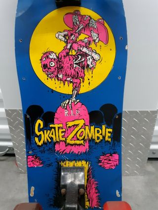 Vintage Skateboard Valterra Skate Zombie Skateboard Concave Team Deck