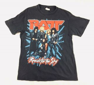 Ratt 1988 Reach For The Sky Vintage Band T Shirt Rare Authentic Size Large