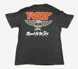 Ratt 1988 Reach for the Sky Vintage Band T Shirt RARE Authentic Size Large 4