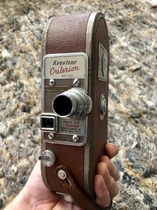 Vintage Antique Keystone Criterion Model A - 9 16mm Movie Camera With Case