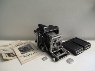 Vintage Graflex Pacemaker Speed Graphic 2x3 Camera Very Owner