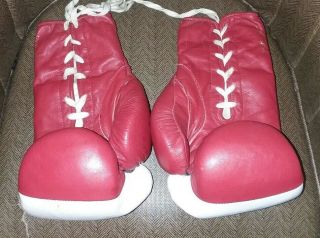 Vintage Tuf - Wear Red & White Lace Up Boxing Gloves IGOT 10XL 5