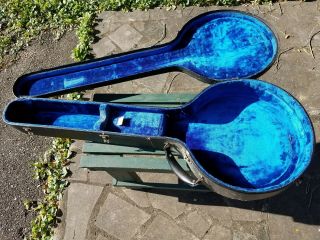 Antique Vintage 5 - String Banjo Case Geib And Schaefer Gibson Redline?