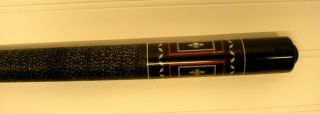 Vintage Mali 4 Point Pool Cue Stick with Action Hard Case 8
