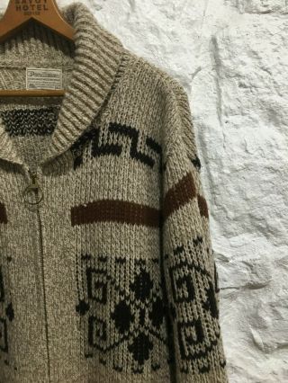 Vintage Pendleton Big Lebowski Dude Shawl Collar Sweater Sz XL 2