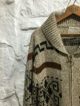 Vintage Pendleton Big Lebowski Dude Shawl Collar Sweater Sz XL 3