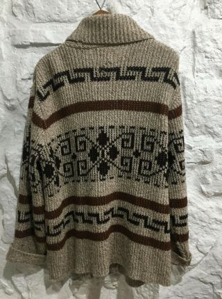 Vintage Pendleton Big Lebowski Dude Shawl Collar Sweater Sz XL 5