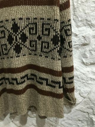 Vintage Pendleton Big Lebowski Dude Shawl Collar Sweater Sz XL 7