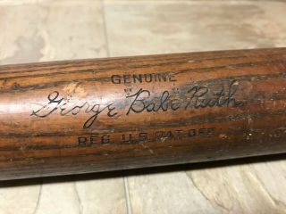 1933 - 1934 40 BR Uncommon Variation George Babe Ruth H&B Vintage Baseball Bat 6