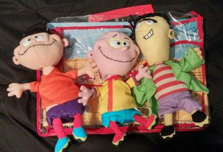 Ed Edd N Eddy Cartoon Network Bobblehead Plushies Full Set Very Rare