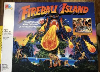 Vintage 1986 Fireball Island Milton Bradley Game