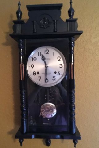 Antique/vintage Wooden 31 Day,  Key Wound,  Marshal,  Regulator,  Chiming Clock
