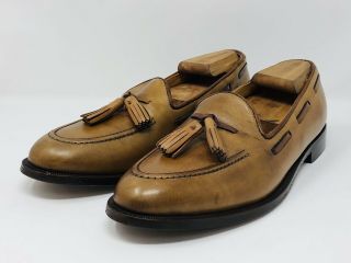 Vintage Cole Haan Tan Moc Mocassin Toe Tassel Loafers Shoes Usa Mens Sz 9.  5 D
