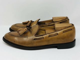 Vintage COLE HAAN Tan Moc Mocassin Toe Tassel Loafers Shoes USA Mens Sz 9.  5 D 3