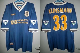 Shirt Tottenham Spurs 1997 - 1998 Klinsmann Pony Jersey Premier League Vintage