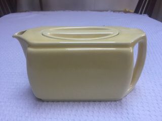 Vintage Norge Art Deco Pitcher Pale Yellow Refrigerator Dish Rare