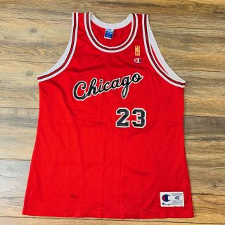 Rare Rookie Michael Jordan Chicago Bulls Vintage Champion Gold Nba Jersey 48 Xl