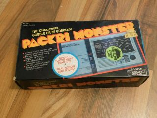 Packri Monster Vintage Electronic Tabletop Handheld Video Game Complete