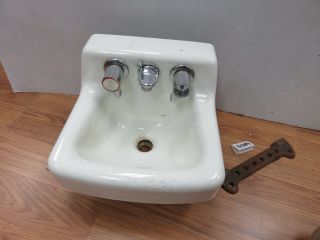 Antique Vintage American Standard Bathroom Sink Cast Iron Porcelain 13 " X13 3584