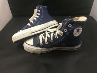 Vtg Converse Chuck Taylor All Stars Made Usa Blue Chucks Sneakers Shoes Sz 4