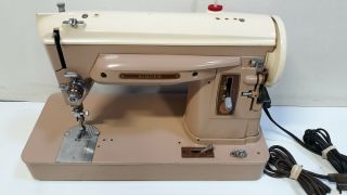 Singer Slant Needle Sewing Machine 404 Straight Stitch Vintage 8