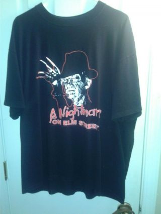 Rare Vintage A Nightmare On Elm Street Freddy Krueger Promo T - Shirt Xl